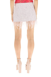 JACQUARD FABRIC MINI SKIRT